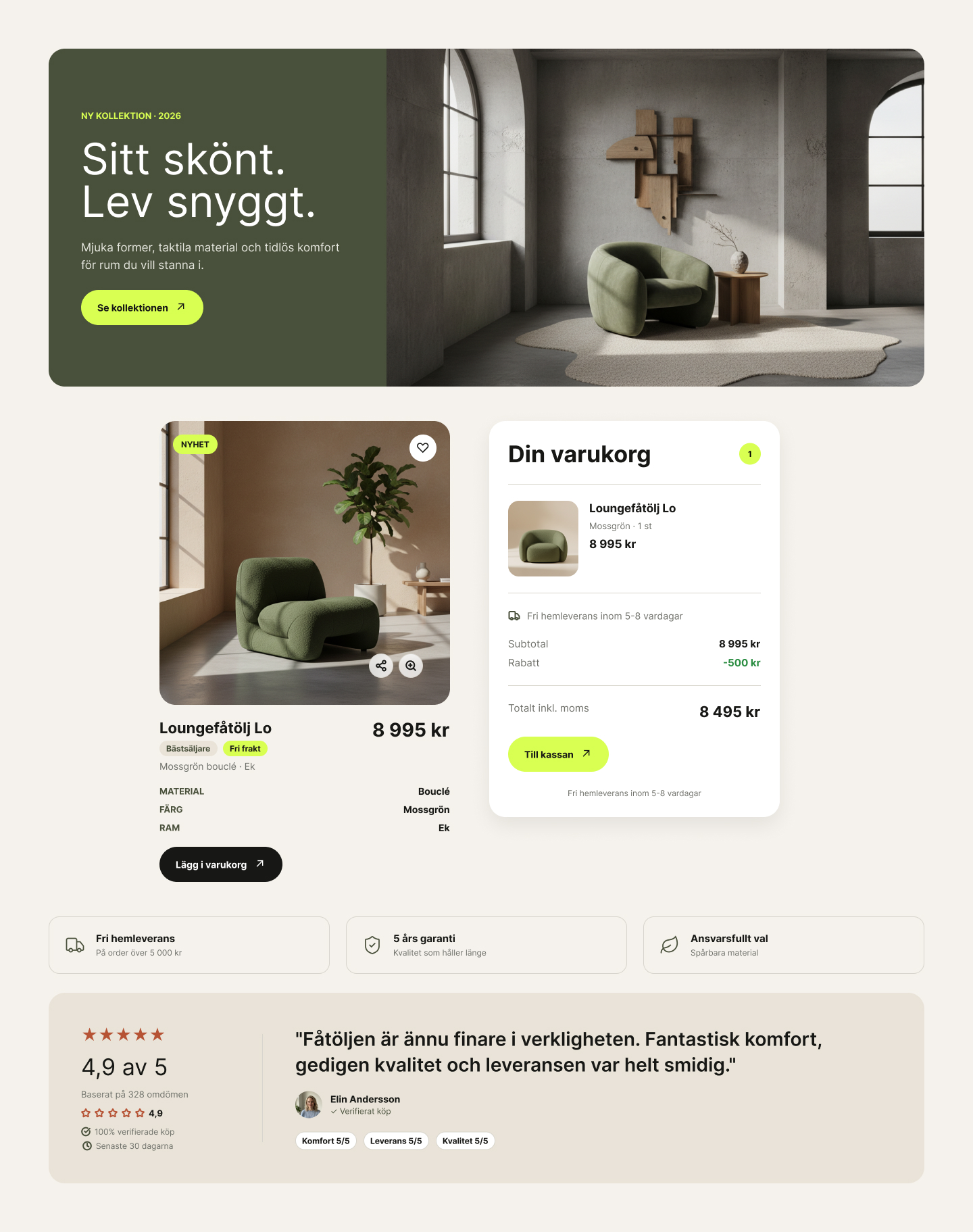 Bild 2 - fortsättning på fåtöljen
